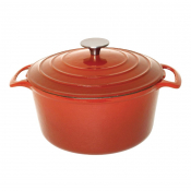 Vogue Orange Round Casserole D ish 4Ltr