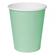 Recyclable Coffee Cups Single Wall Turquoise 225ml/8oz (x50)