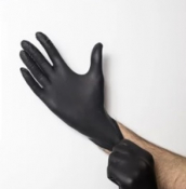 Premium Black Nitrile Gloves Large  - Box of 100