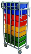 Two Tier Karri-Kart with 16 Trays