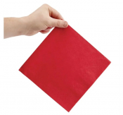 2 Ply Red Napkin - 33cm x 33cm Case of 2000