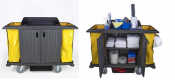 Lockable Large Housekeeping Trolley - 127cm x 152cm x 56cm