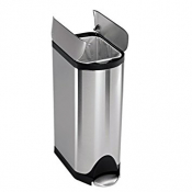 Butterfly Pedal Bin 30Ltr Brushed Steel Simple Human