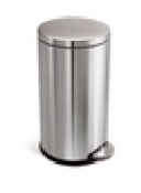 Round Pedal Bin 3L FPP Brushed Steel