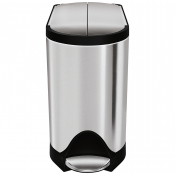 Butterfly Pedal Bin 10L Brushed Steel Simple Human