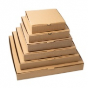 14inch Plain Brown Pizza Boxes (Box of 50)