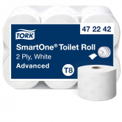 Tork T8 Smart One Toilet Rolls 2 Ply - Pack of 6