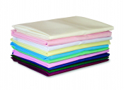 Flat Sheet - Single Blue Polycotton
