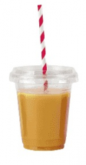 Flat Smoothie Lid to fit 10-20oz - Box of 1000