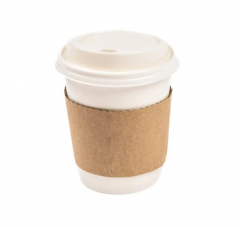Unprinted Coffee Cup Sleeves Fits 10-16oz Brown (1000)
