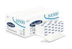 2 Ply White V Fold Hand Towel Case of 4000 - 24cm x 21.5cm