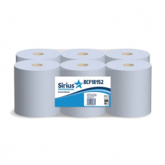2Ply Premium Blue Centrefeed Pack of 6 150M x 166mm